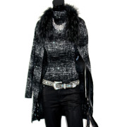 No.8-ノーカラーロングジャケット+スタンドネックブラウスの口コミ（クチコミ）情報の商品写真