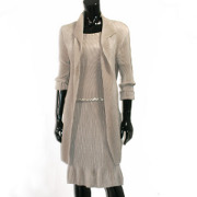 No.9-ロングジャケット+ラウンドネックブラウス+フレアスカートの口コミ（クチコミ）情報の商品写真