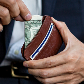 【GLENFIELD】英国製THOMASブライドルレザー使用のカードウォレットの口コミ（クチコミ）情報の商品写真