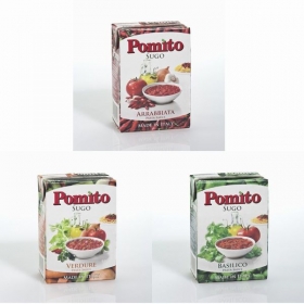 ポミト パスタソース 3種セット（アラビアータ/ベジタブル/バジル） の商品画像