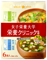 女子栄養大学　栄養クリニック監修　減塩みそ汁　６食の商品画像