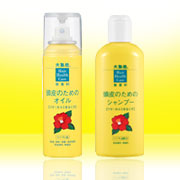 「大島椿　頭皮のためのオイル＆頭皮のためのシャンプー（大島椿株式会社）」の商品画像