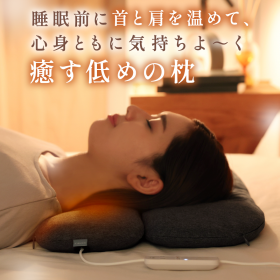 「首と肩がホッとする低い枕 ローフラット（株式会社サバキュー）」の商品画像