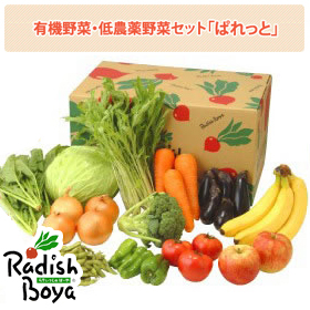 「有機野菜・低農薬野菜のセット「ぱれっと」（らでぃっしゅぼーや株式会社）」の商品画像
