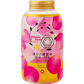 「ミツワ 香りと蜂蜜の泡せっけんローズ（ミツワ石鹸株式会社）」の商品画像