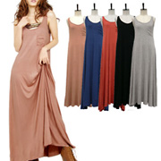 ポケット付きマキシワンピース　インナーを入れて合わせて着ても、ショート丈Ｔシャツの口コミ（クチコミ）情報の商品写真