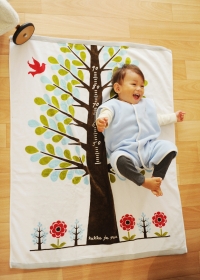 「kukka　ja　puu　身長計付き　タオルケット（アンジェ web shop）」の商品画像