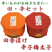 豪華南高梅セット（田舎漬け&辛子明太子）の商品画像