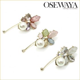 パステルマルチカット ビジュー&times;プラパール イヤーカフの商品画像