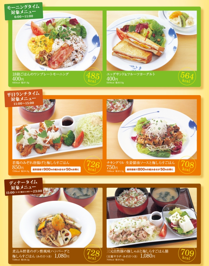 デニーズTFTキャンペーン対象メニュー