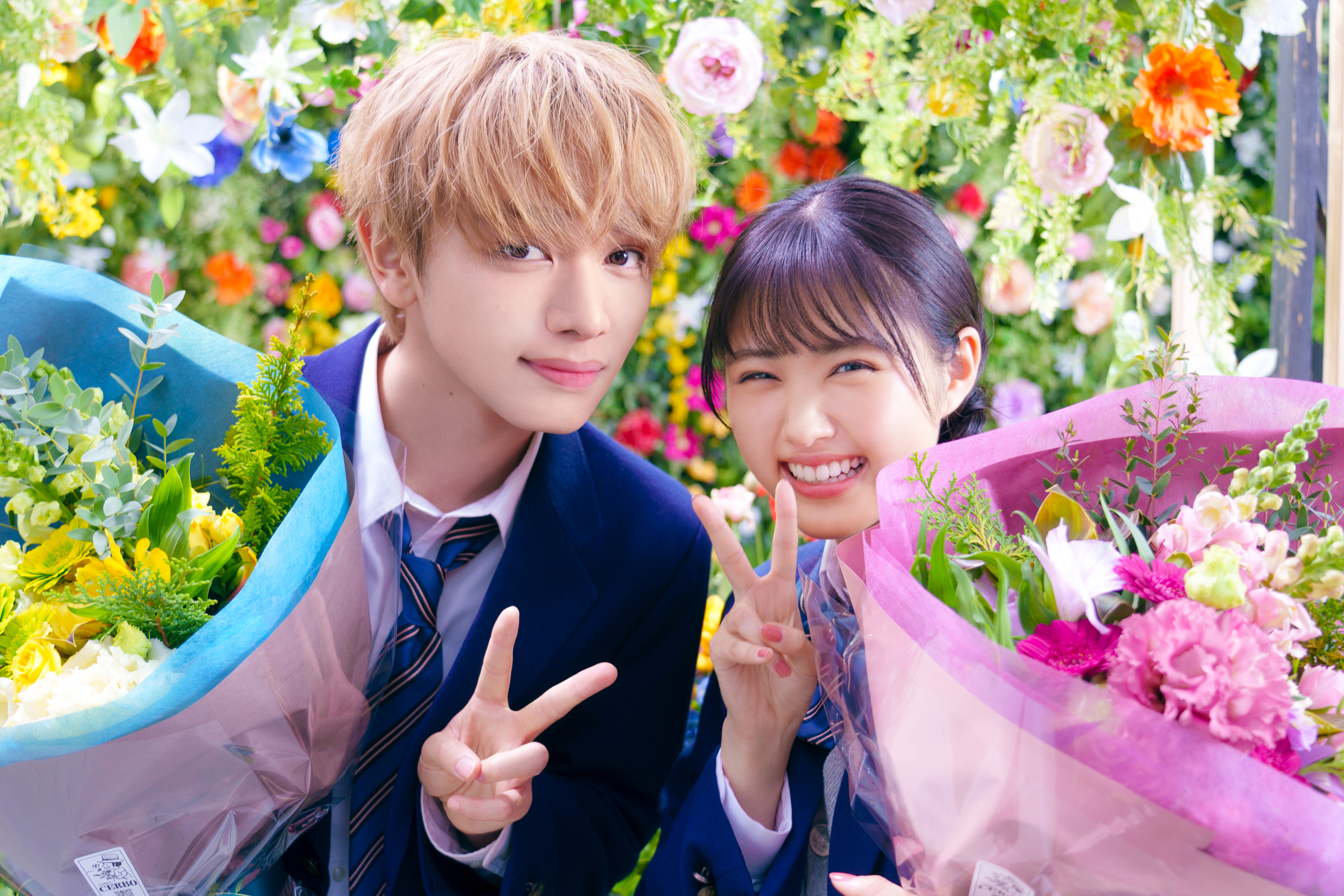 エリーの妄想溢れる♡華やかセットで撮影終了！ 宮世琉弥＆原 菜乃華