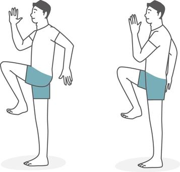 腿上げトレーニング
