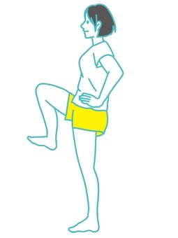 腿上げ運動