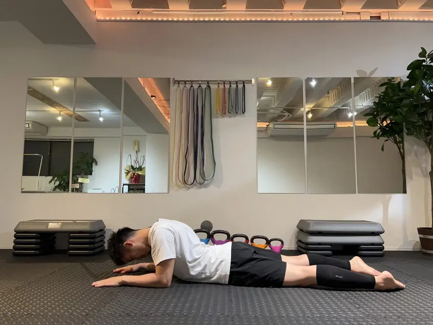 顎上げ