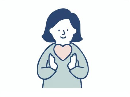 気分が晴れた女性