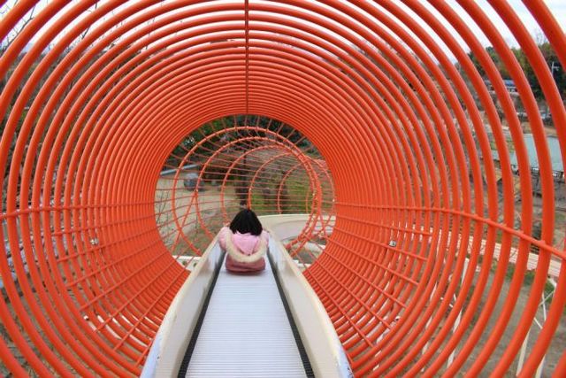 リング状の安全柵がついています