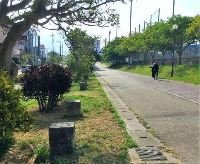 ところどころには休憩できる場所も