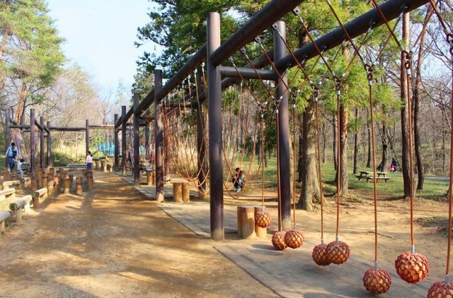 「くうちゅうさんぽ」というアスレチック