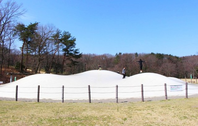 大きなトランポリン