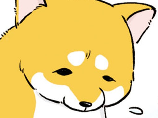 まゆ毛を下げたような顔をする