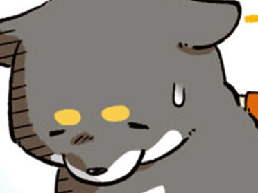 耳をふせて上目づかいをする