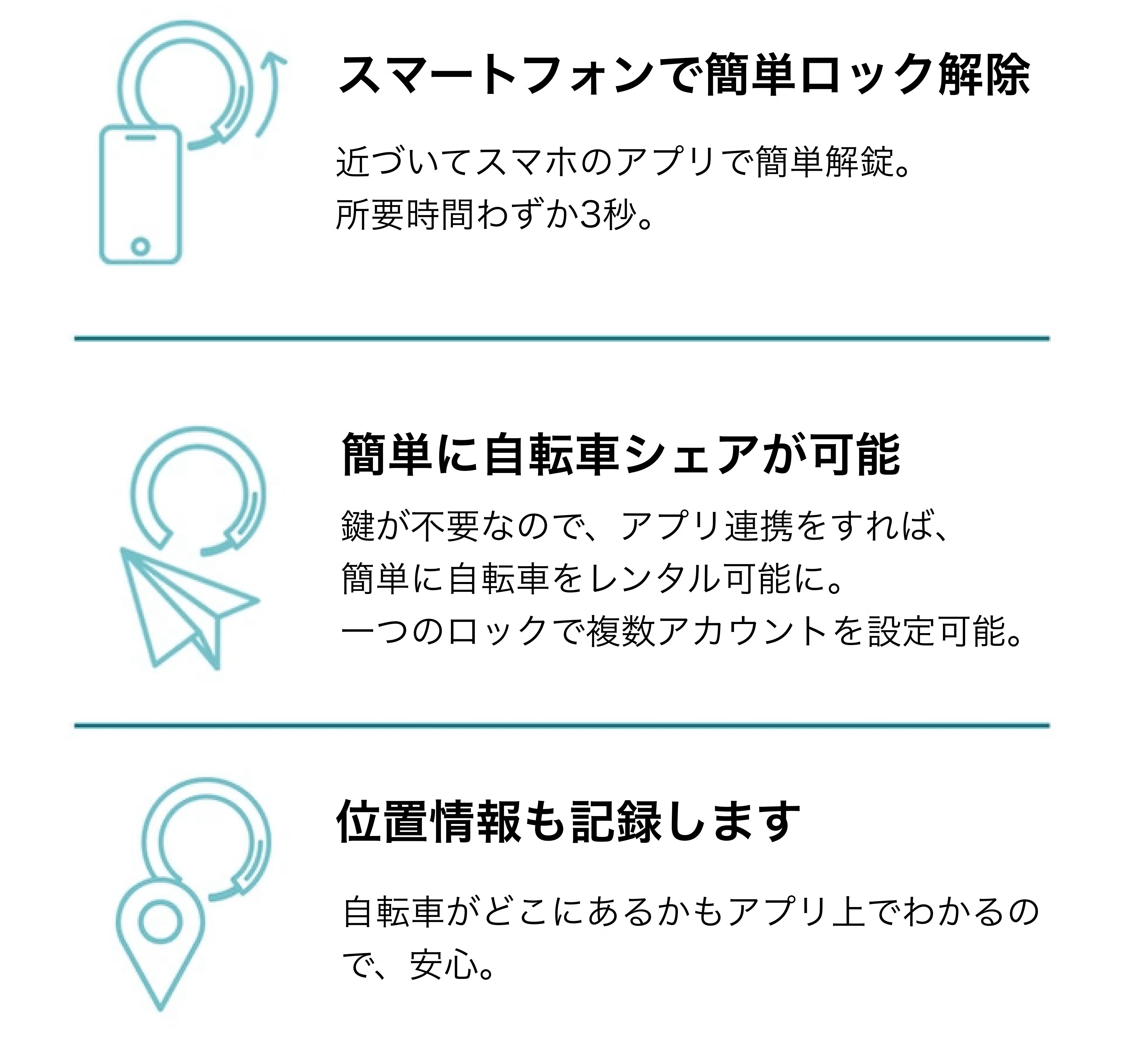 さらば、カギ。」スマート&シンプルなオート自転車ロック『O-lock』が