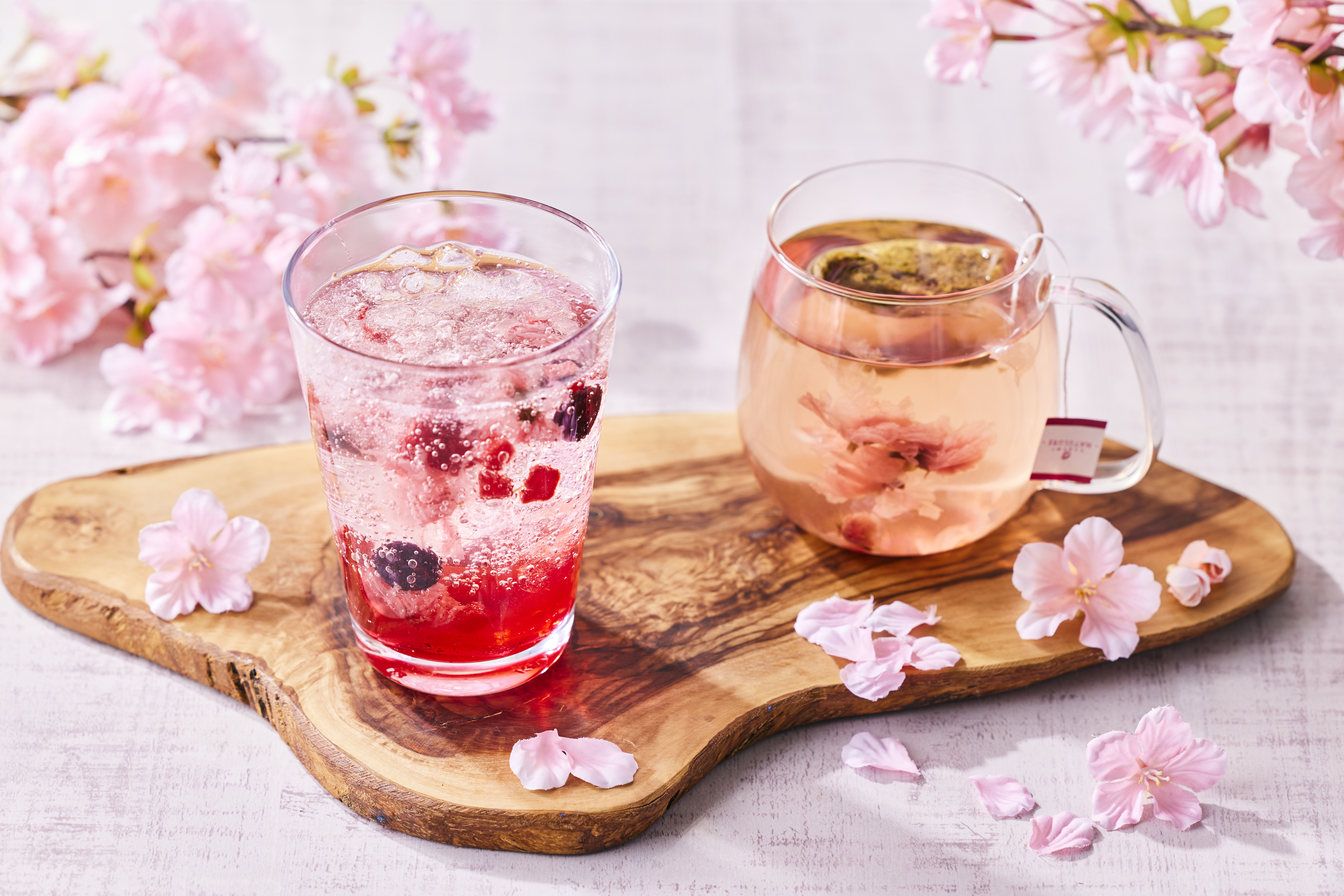 ふわり桜の花びらが舞い、お花見気分を堪能。春の訪れを感じる桜