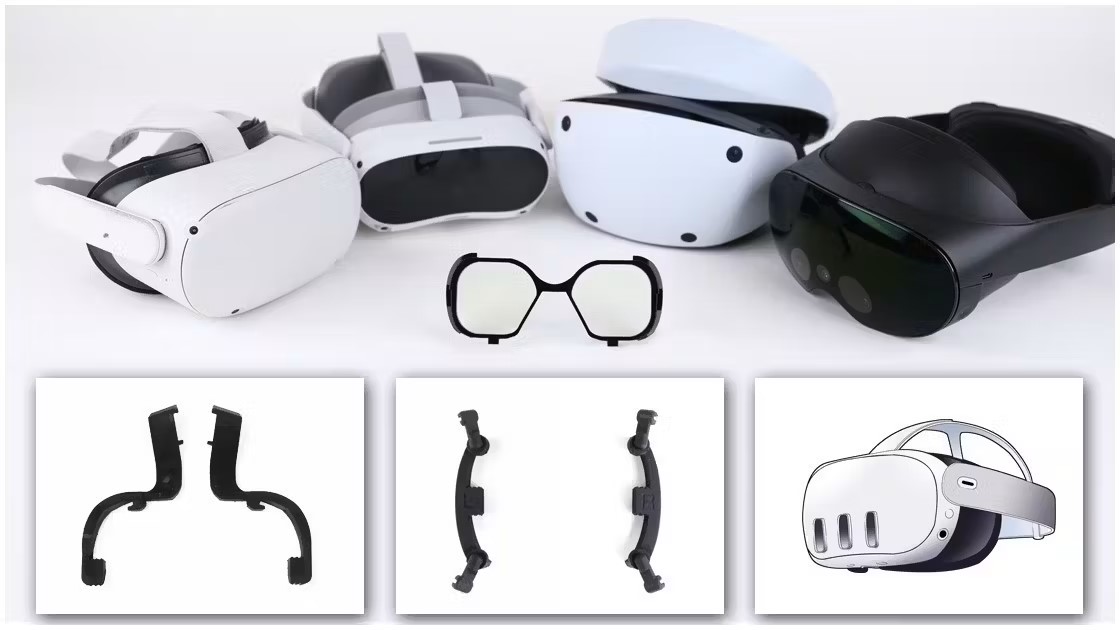業界初】Quest3、Pro&PSVR2対応！特許取得・VR用メガネフレームの決定