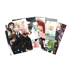 モブ同然の悪役令嬢は男装して攻略対象の座を狙う ポストカードセット2