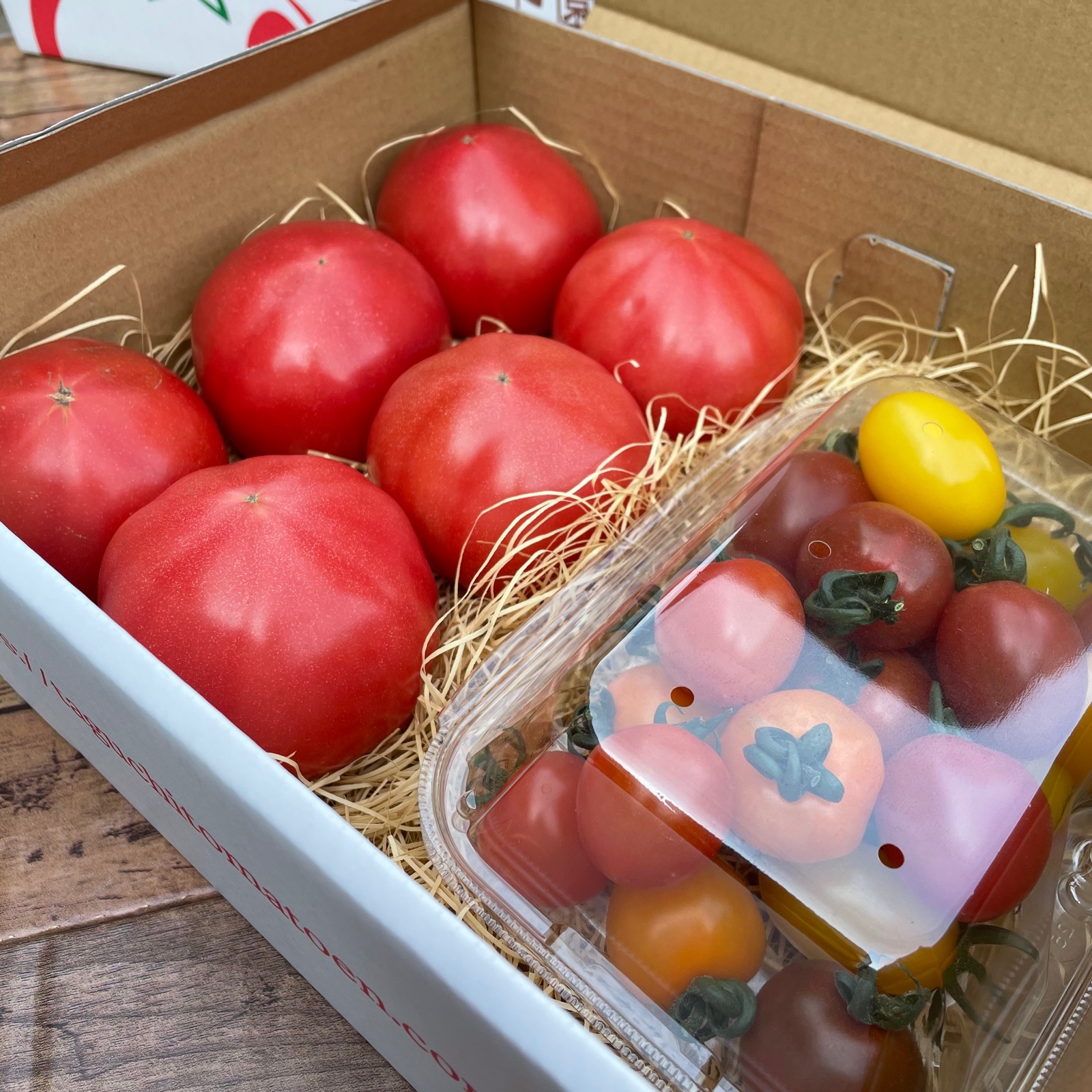 赤熟もぎり！水耕栽培の王様トマト＆ミニトマトのセット ｜ 野菜