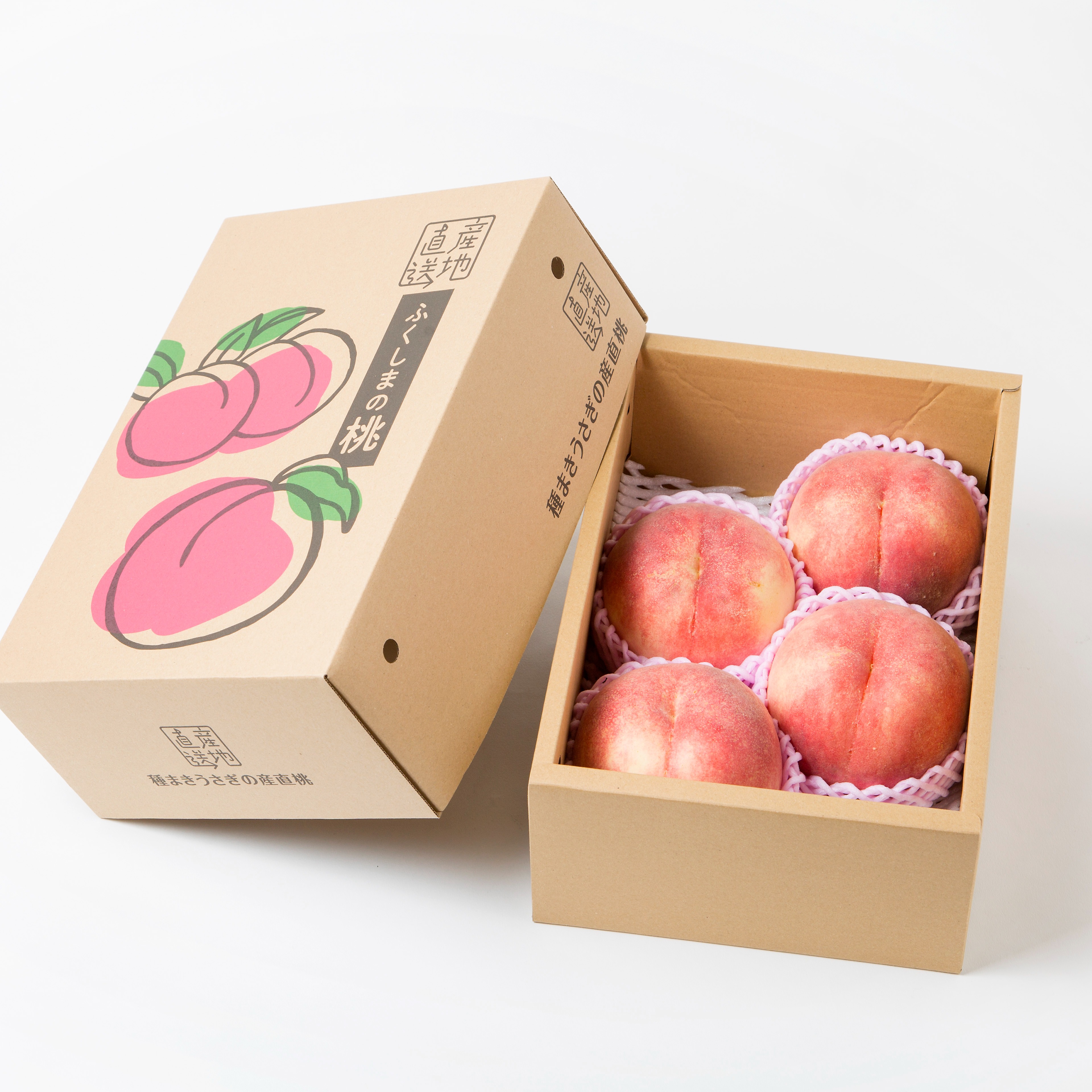 大玉固め さくら白桃 2kg(4～7玉) ｜ 果物/もも 産直アウル 農家・漁師