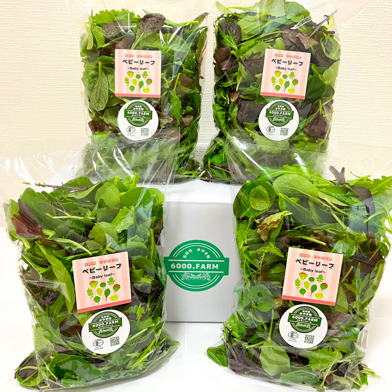 大容量！有機JASベビーリーフMix 200g×4パック(800g) ｜ 野菜/葉物