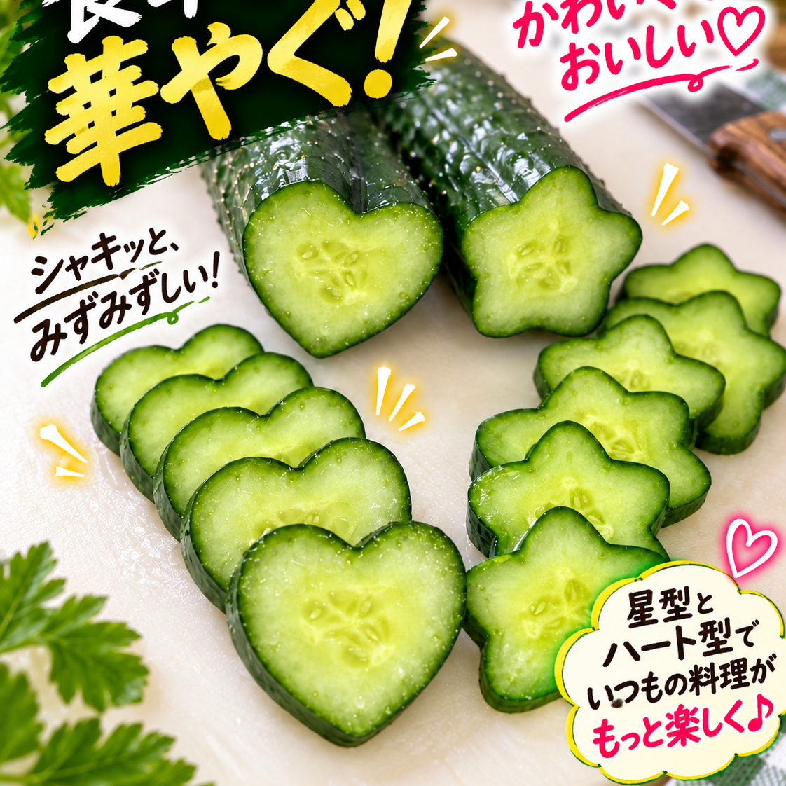 期間限定10％OFF】お得用きゅうり5kg＋キラメ＆トキメ お試しセット