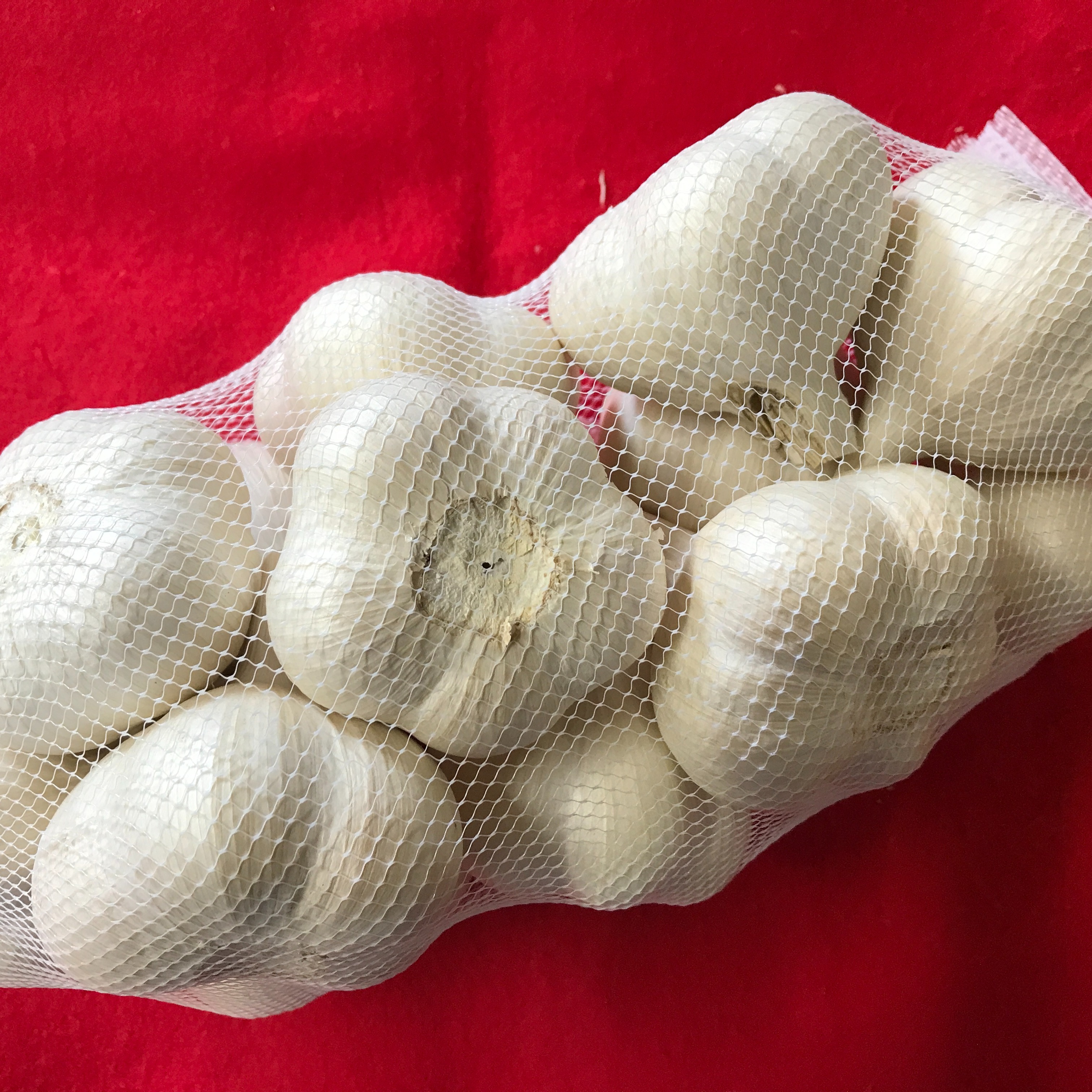 青森県産ホワイト六片種にんにく 中・小玉 3kg(1kg×3ネット) 令和7年度