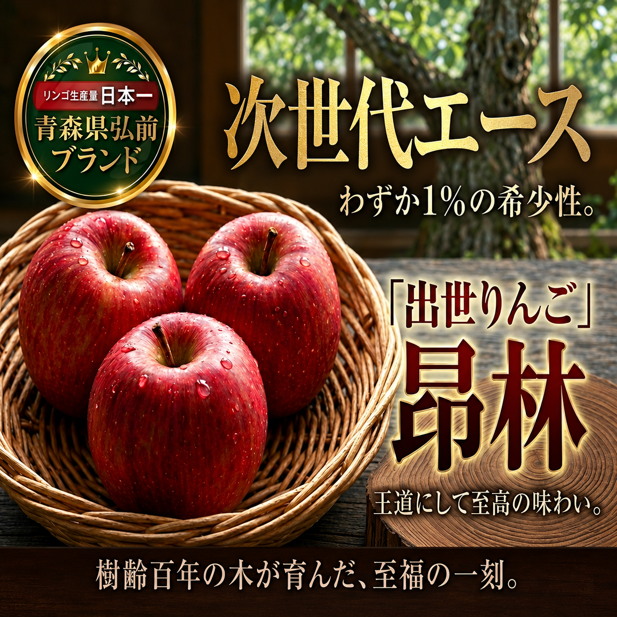 りんご王国日本一】百年樹齢弘前ブランド（青森県・弘前市）｜生産者