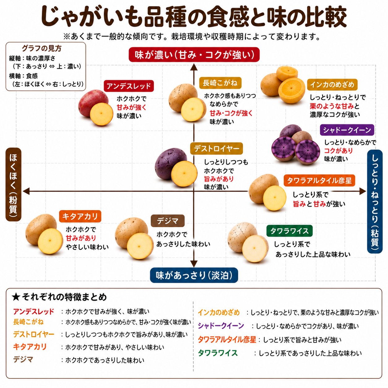 大型シャコガイ希少品種 無農薬】希少品種じゃがいも5種贅沢食べ比べセット（デストロイヤー他