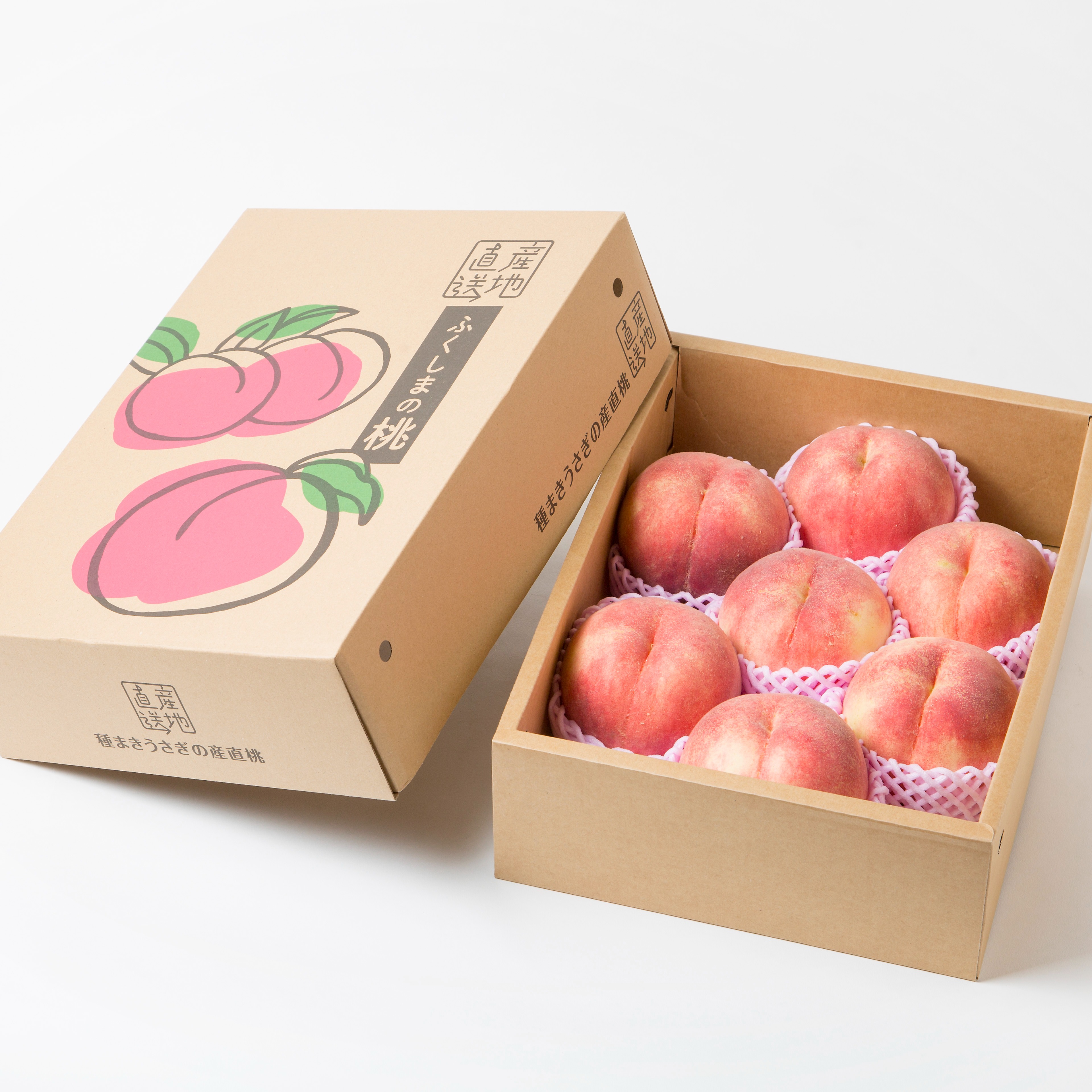 大玉固め さくら白桃 3kg(6～10玉) ｜ 果物/もも 産直アウル 農家