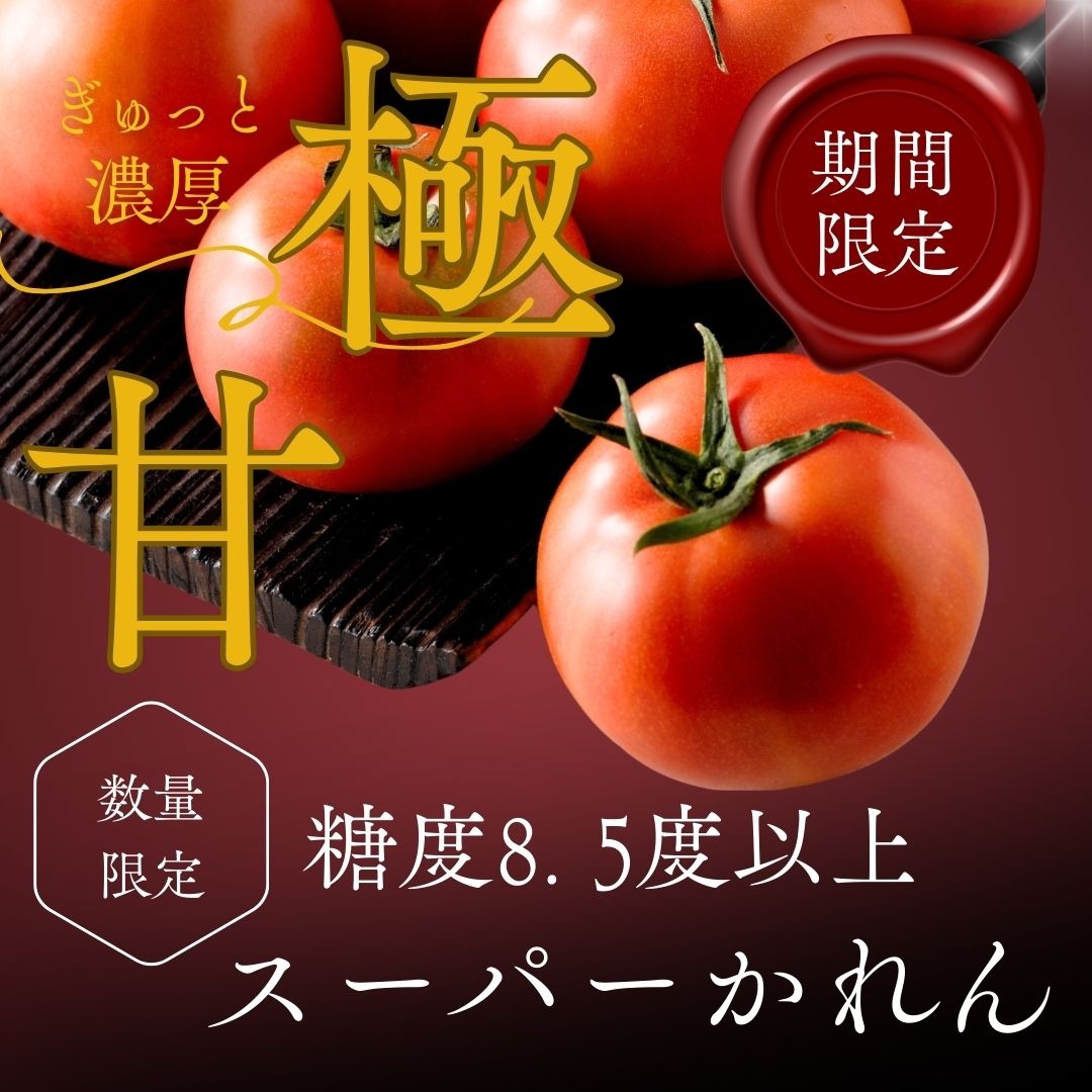糖度8.5度以上！極甘スーパーかれん1kg ｜ 野菜/トマト 産直アウル