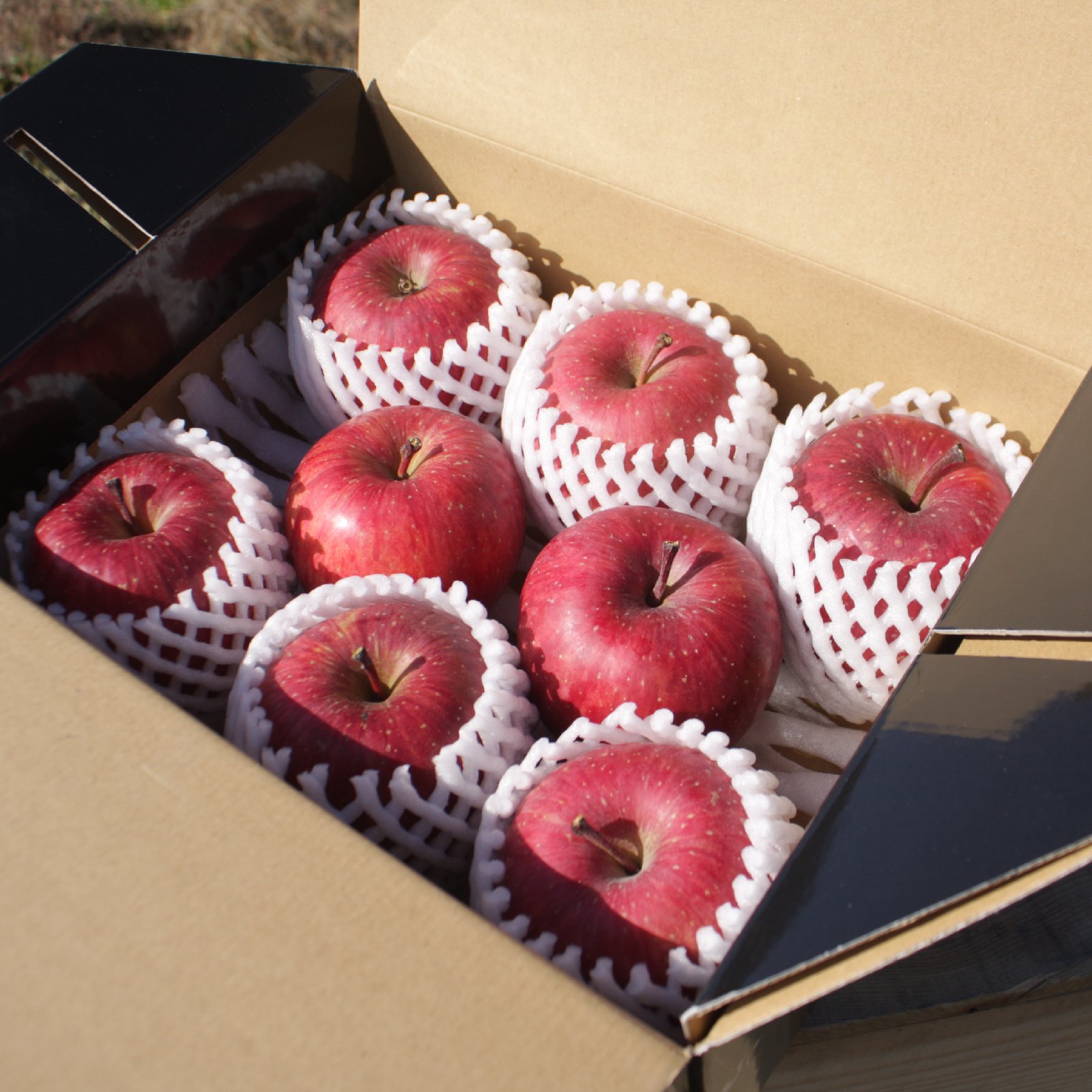 お歳暮】化粧箱 サンふじ 特A品 8個入 青森県産 ギフト 贈答用りんご