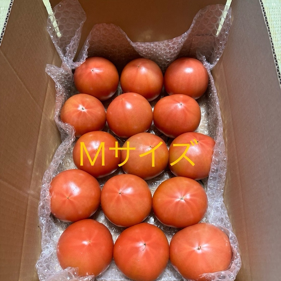 昔ながらのトマト80サイズ箱詰め(M玉) ｜ 野菜/トマト 産直アウル 農家