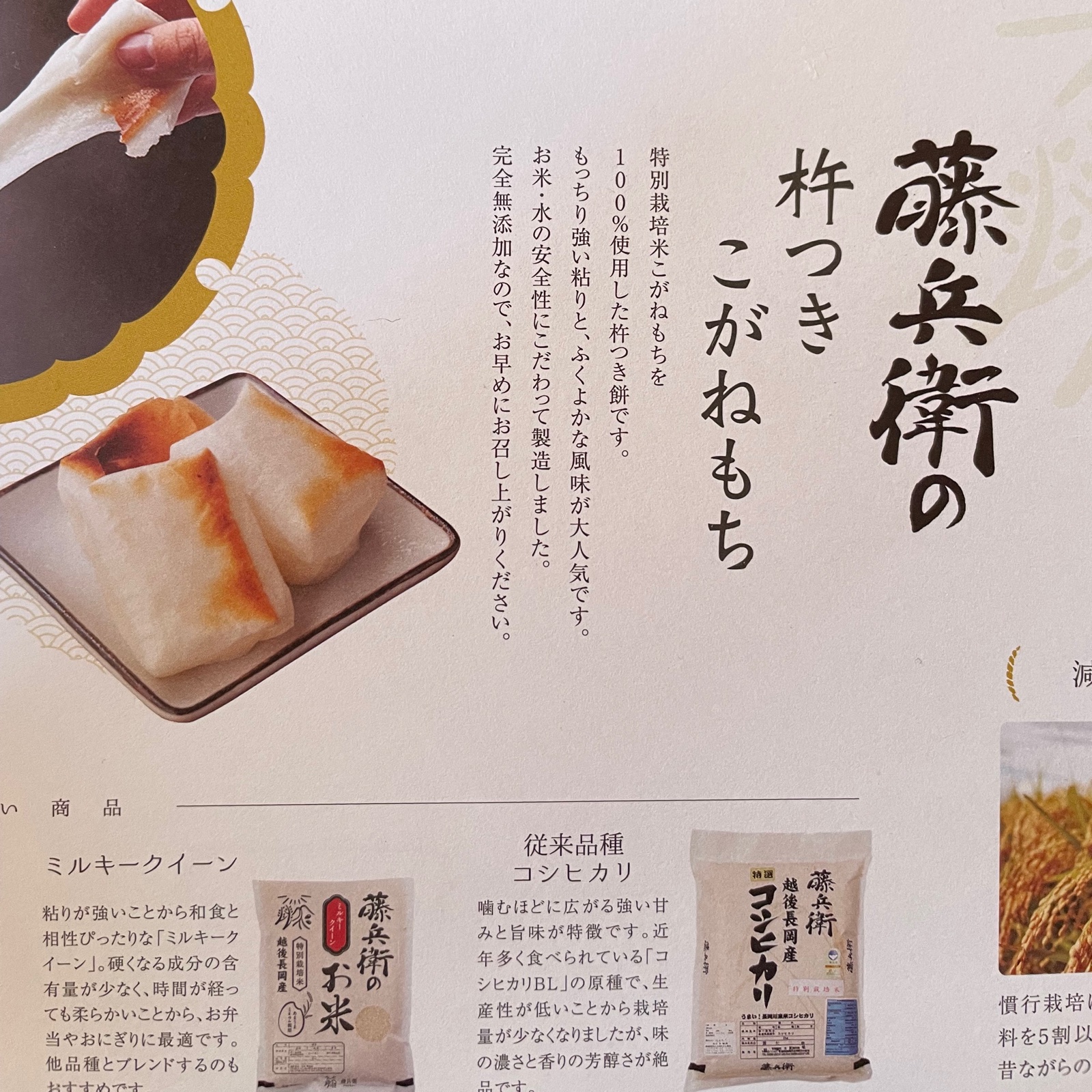 藤兵衛 杵つき餅500g×3パック(個包装) ｜ 米・穀物/餅 産直アウル 農家