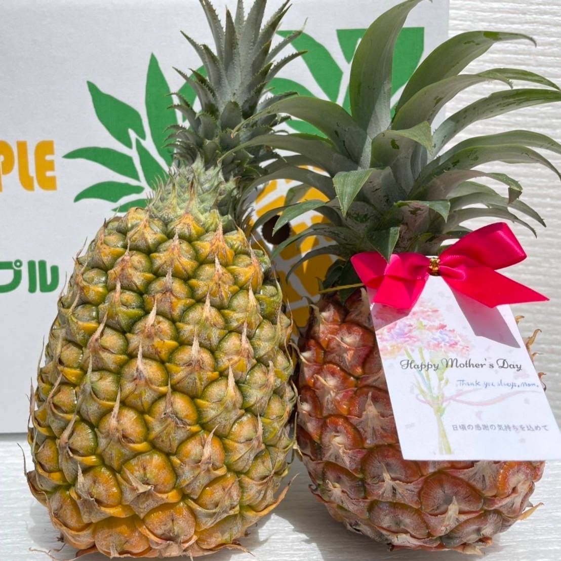 母の日ギフト】石垣島産ピーチパインとスナックパインの食べ比べセット