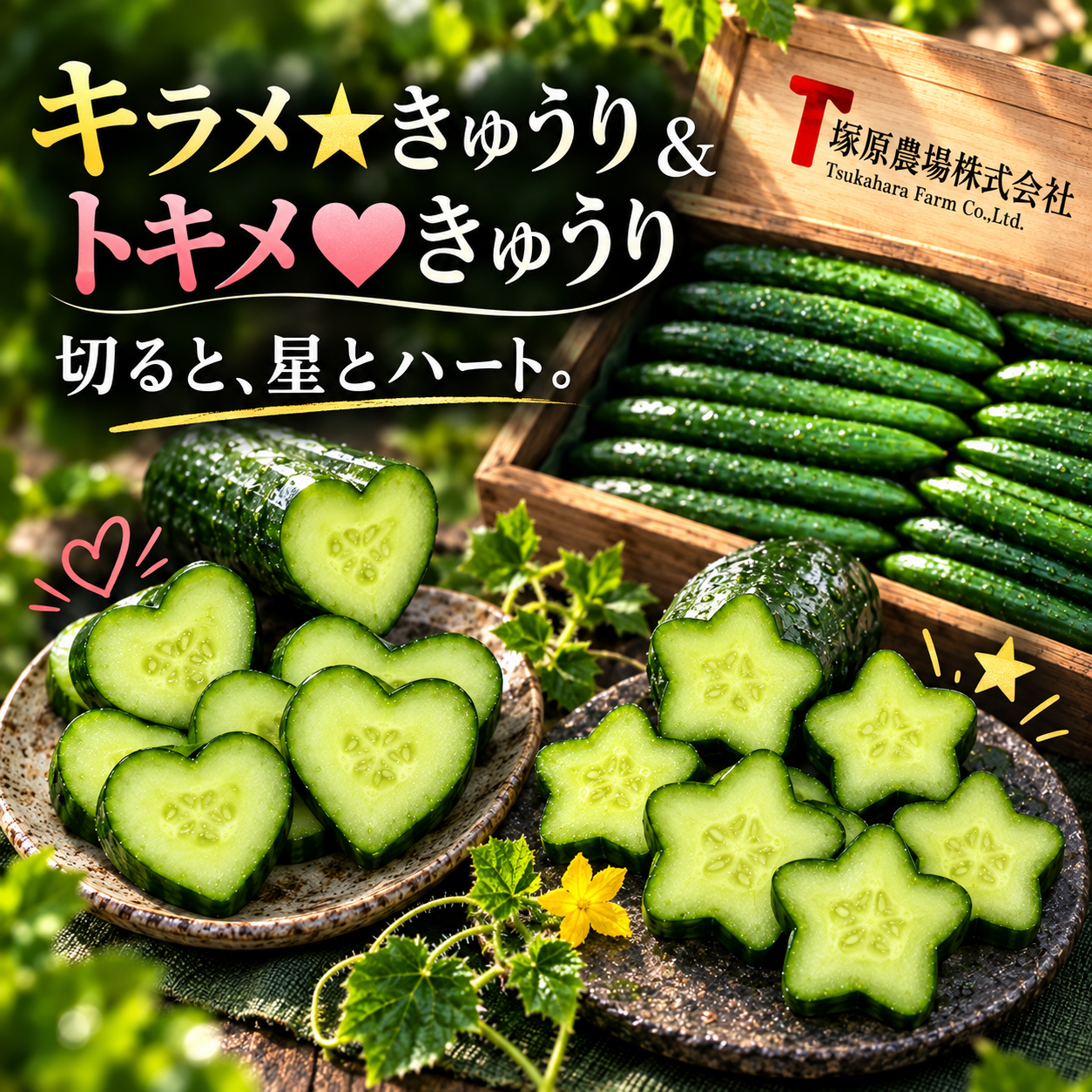 期間限定10％OFF】お得用きゅうり5kg＋キラメ＆トキメ お試しセット