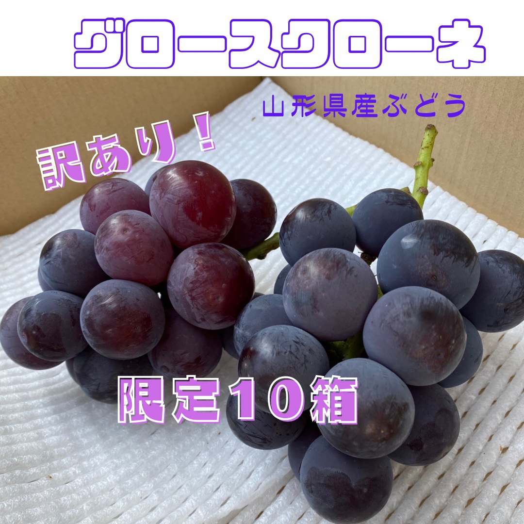 訳あり！限定10箱レアぶどうグロースクローネ♡山形県産ぶどう ｜ 果物