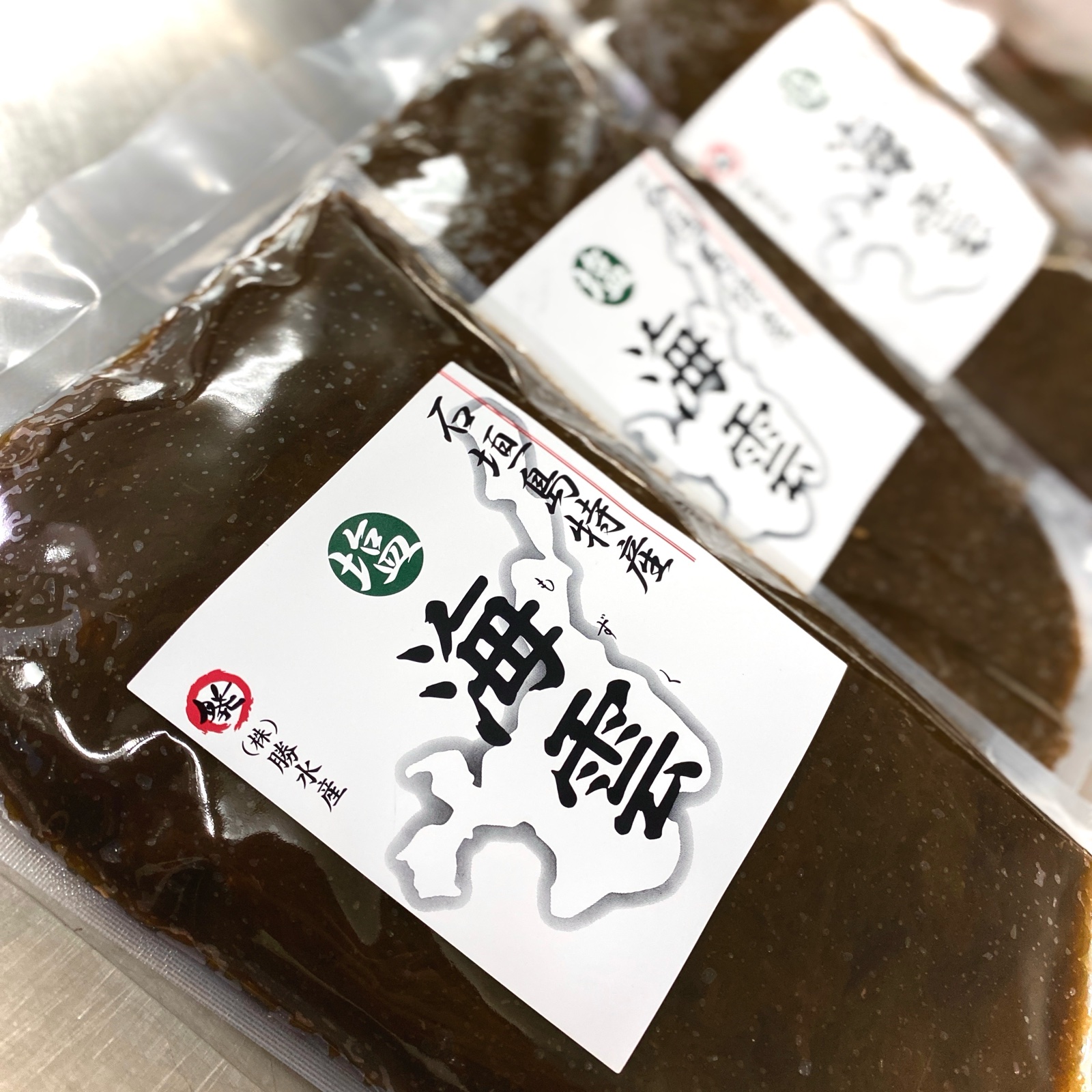 沖縄県石垣島産 (塩もずく1kg×3/サイズ:大/クール便送料込み ｜ 魚介類 