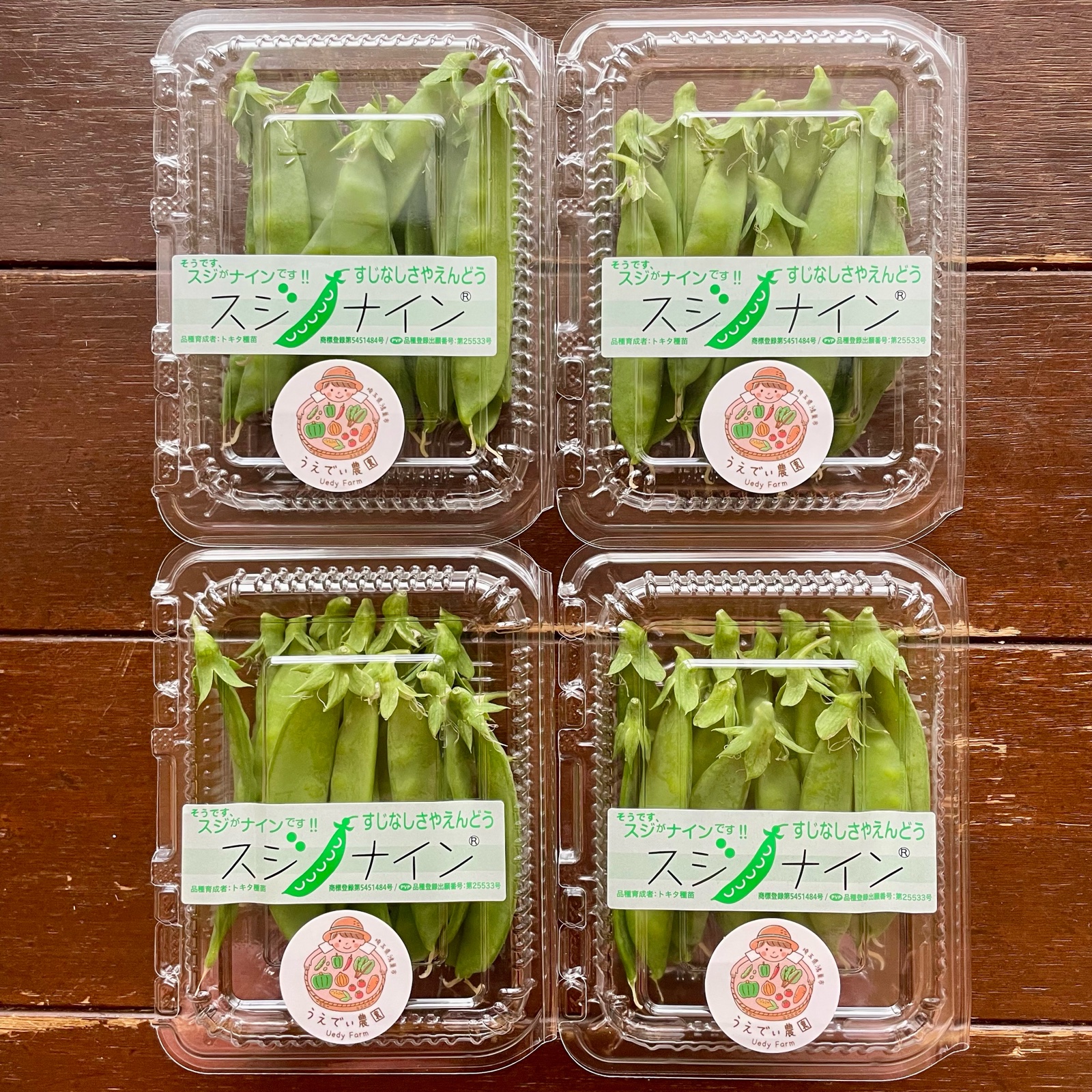 日本初！すじなしさやえんどう35g×4p 農薬・化学肥料不使用 | 野菜