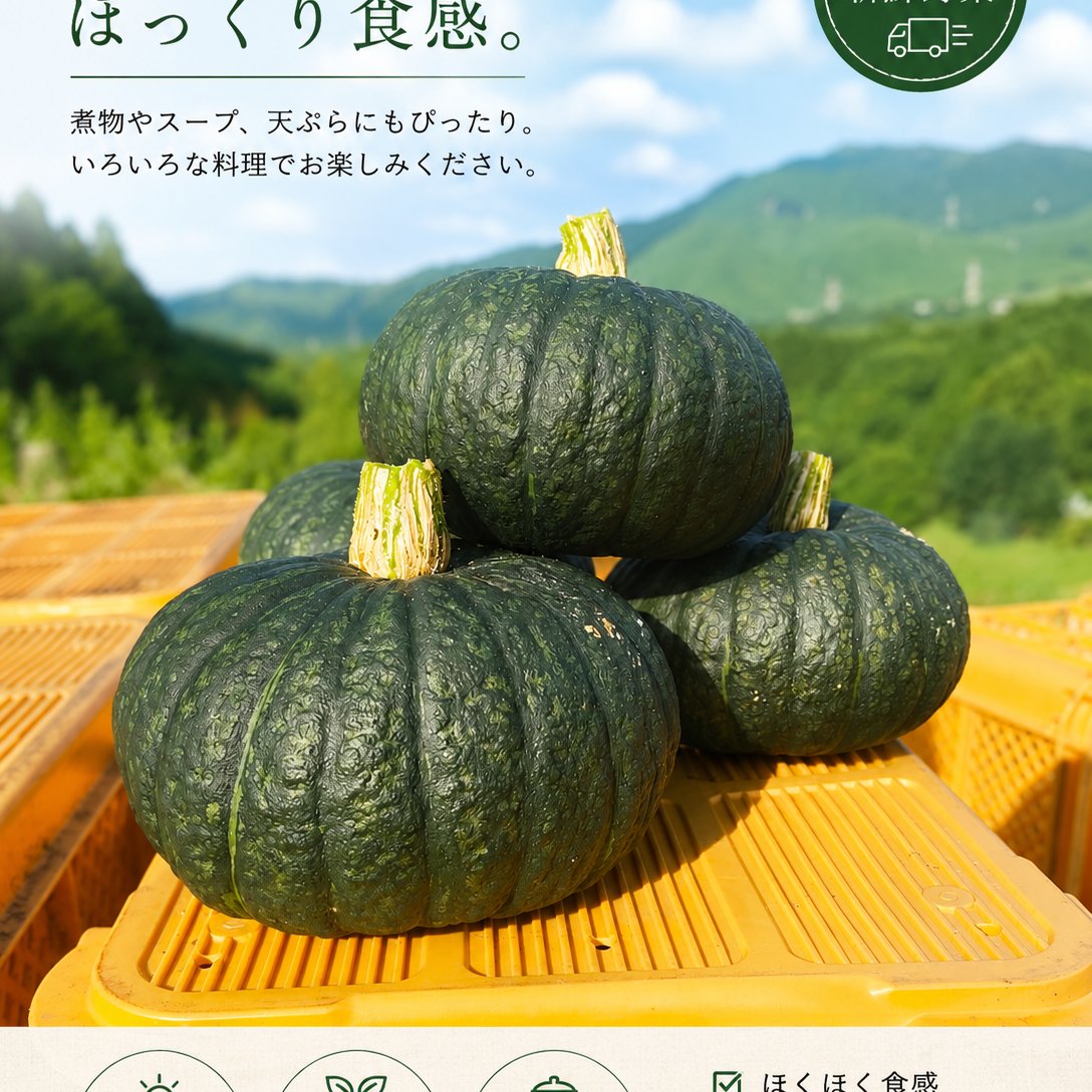 阿蘇ゴールドパンプキン】熊本県西原村産 栗大将 ｜ 野菜/かぼちゃ
