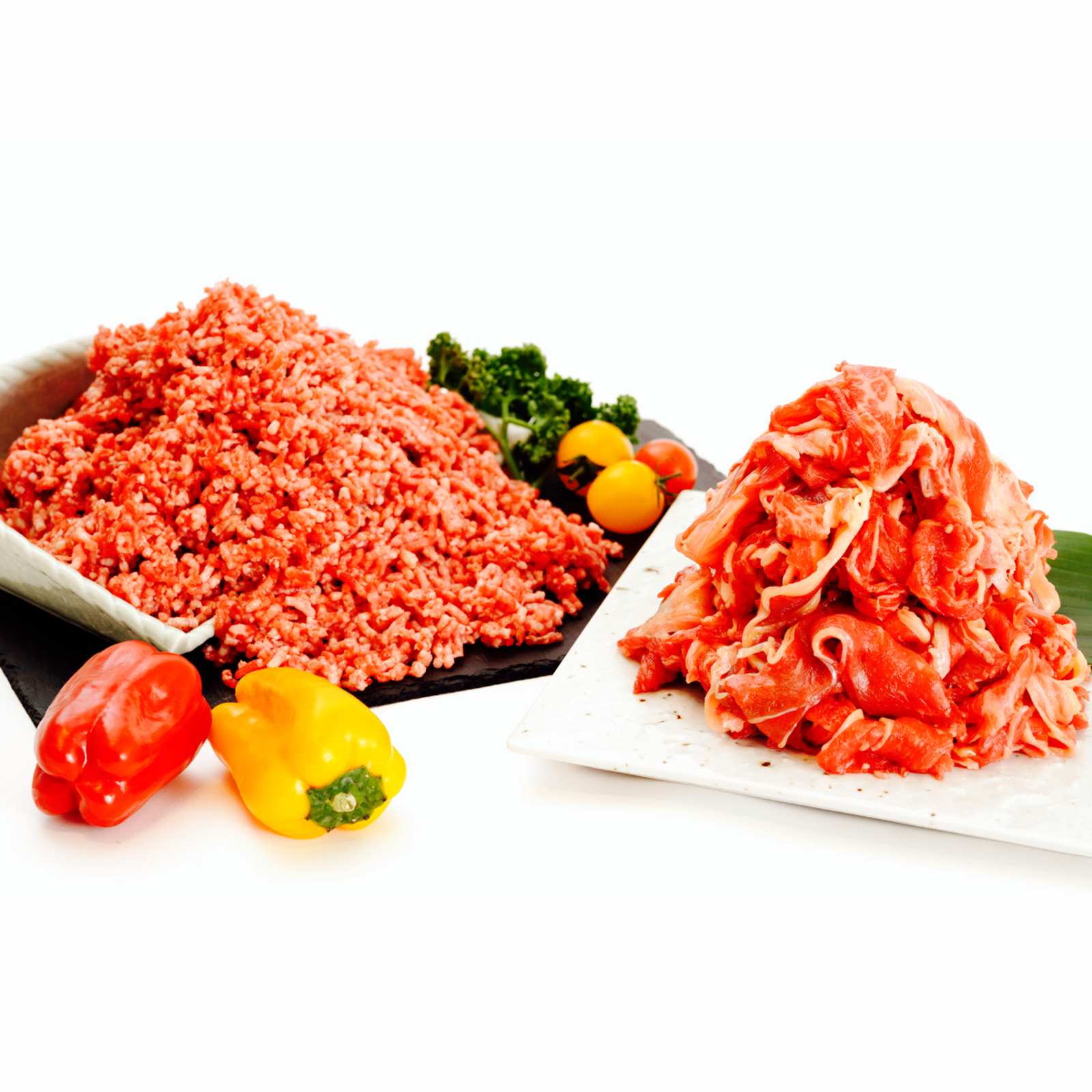 熊本県産 赤牛】 熊本 あか牛 国産 切り落とし500g＆ミンチ600g 合計