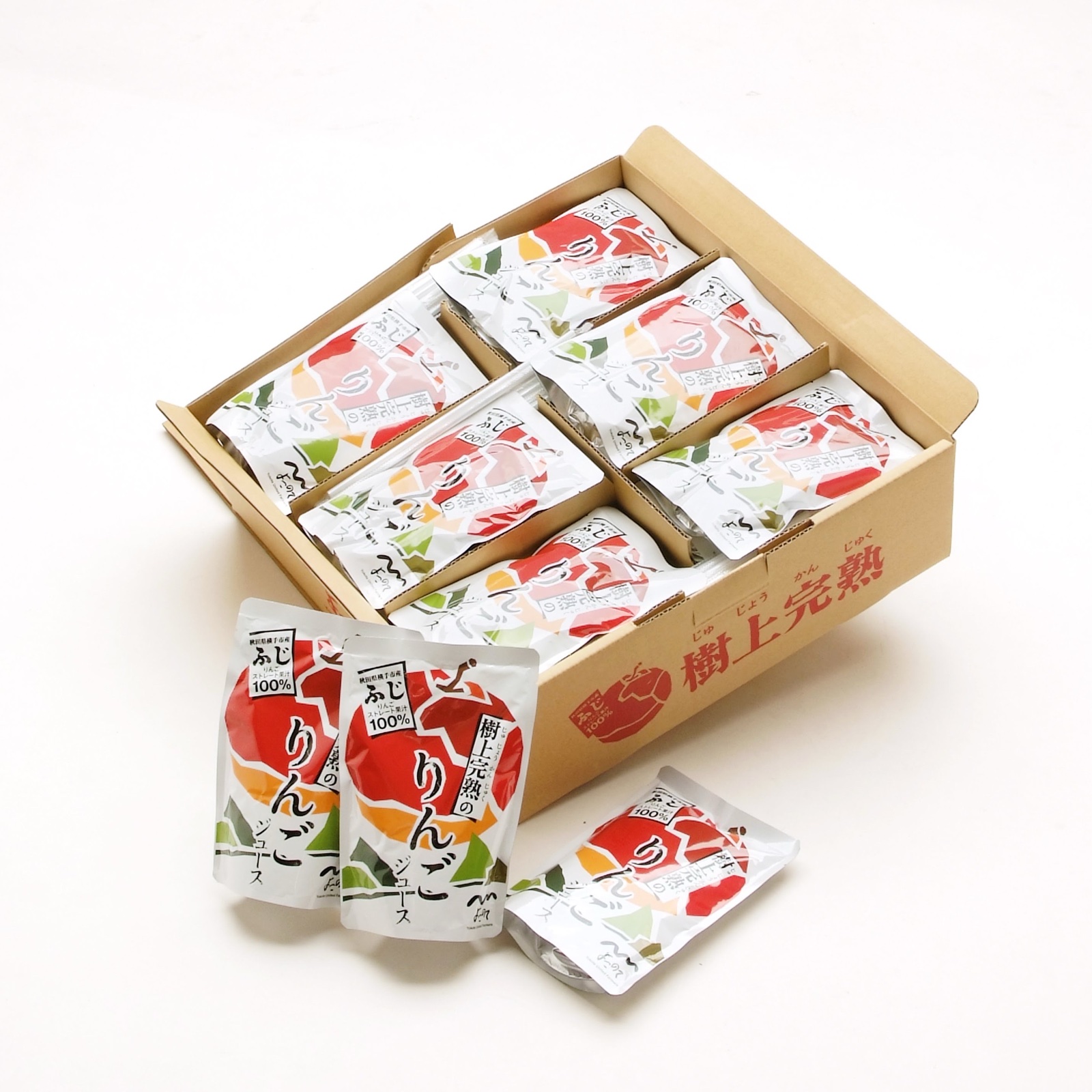 樹上完熟りんごジュース（ふじ）30袋入 ｜ 飲料/ジュース 産直アウル