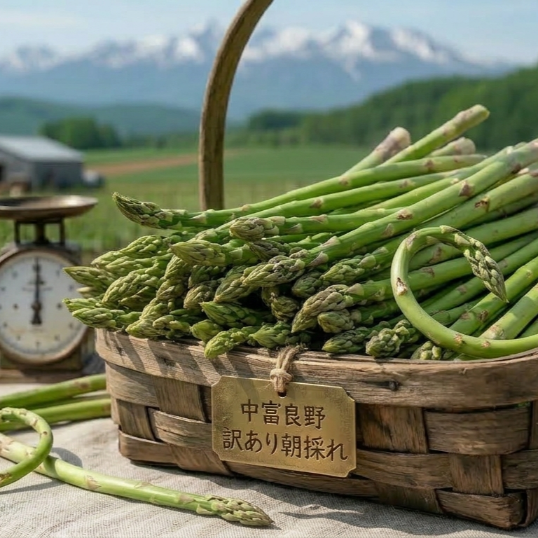 クール便　朝どりアスパラ訳あり品　4キロ 朝採り訳あり】北海道産 アスパラガス 1.5kg ｜ 野菜/アスパラガス